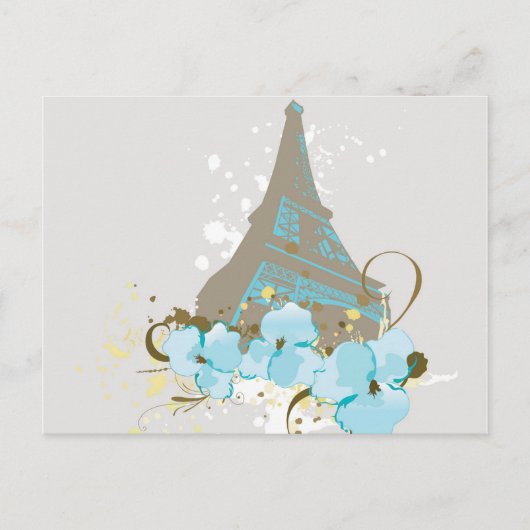 Briefkaart Eiffeltoren (Voorkant)