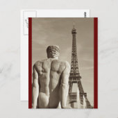 Briefkaart Eiffeltoren (Voorkant / Achterkant)