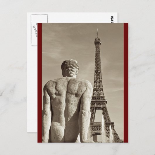 Briefkaart Eiffeltoren (Voorkant / Achterkant)