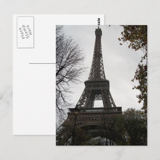Briefkaart Eiffeltoren (Voorkant / Achterkant)
