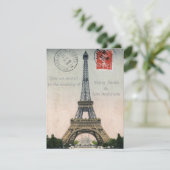 Briefkaart Eiffeltoren (Staand voorkant)