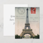 Briefkaart Eiffeltoren (Voorkant / Achterkant)