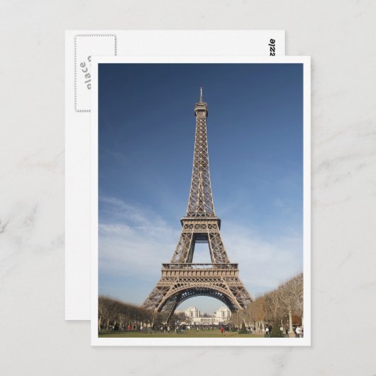Briefkaart Eiffeltoren (Voorkant / Achterkant)