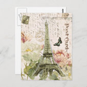 briefkaart Eiffeltoren (Voorkant / Achterkant)