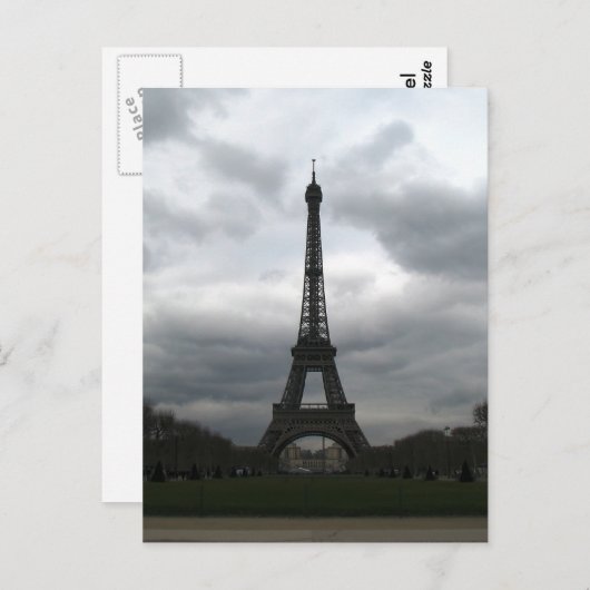 Briefkaart Eiffeltoren (Voorkant / Achterkant)