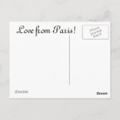 Briefkaart Eiffeltoren (Achterkant)