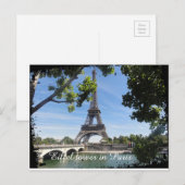 briefkaart eiffeltoren (Voorkant / Achterkant)