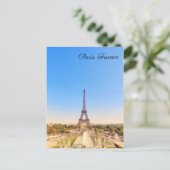 Briefkaart Eiffeltoren in Parijs Frankrijk (Staand voorkant)