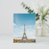 Briefkaart Eiffeltoren in Parijs Frankrijk (Staand voorkant)