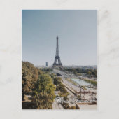 Briefkaart Eiffeltoren in Parijs Frankrijk (Voorkant)