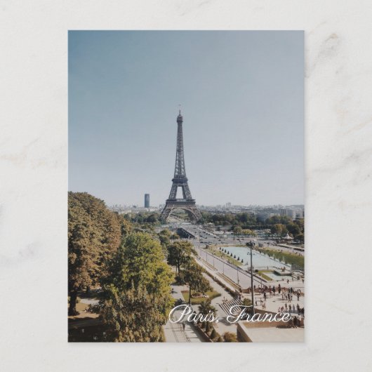 Briefkaart Eiffeltoren in Parijs Frankrijk (Voorkant)