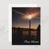 Briefkaart Eiffeltoren in Parijs Frankrijk (Voorkant / Achterkant)