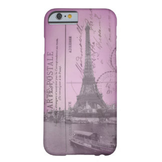  Briefkaart Eiffeltoren in Roze iPhone 6 cas Barely There iPhone 6 Hoesje