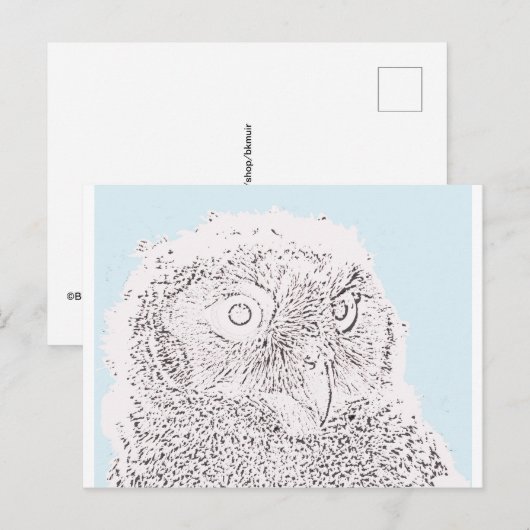 Briefkaart - Eigenaar aan kleur (Voorkant / Achterkant)