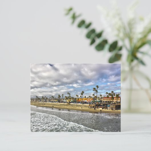 briefkaart "Einde dag" (Staand voorkant)