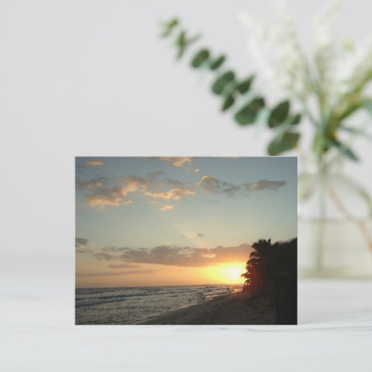 Briefkaart: Einde dag in Hawaï Briefkaart (Staand voorkant)