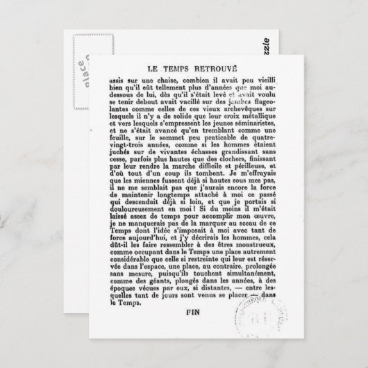 Briefkaart Eindpagina (Voorkant / Achterkant)