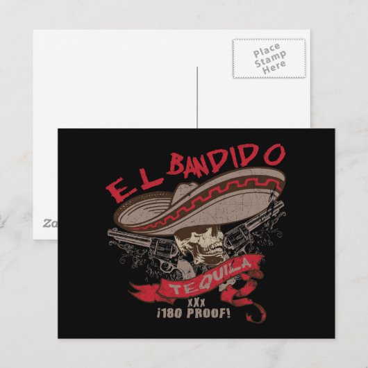 Briefkaart El Bandido Tequila (Voorkant / Achterkant)