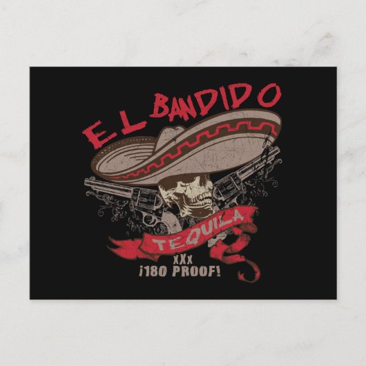 Briefkaart El Bandido Tequila (Voorkant)