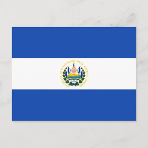 Briefkaart El Salvador-vlag