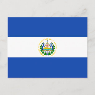 Briefkaart El Salvador-vlag