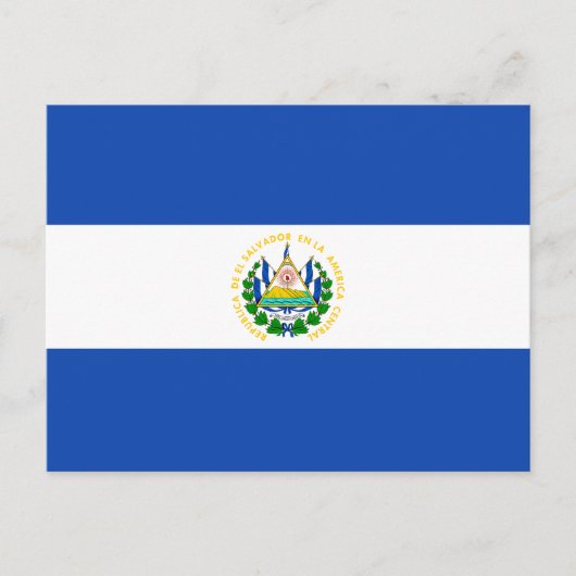 Briefkaart El Salvador-vlag (Voorkant)