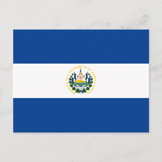 Briefkaart El Salvador-vlag (Voorkant)