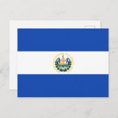 Briefkaart El Salvador-vlag (Voorkant / Achterkant)