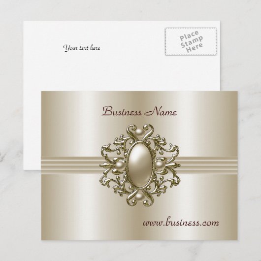 Briefkaart Elegant Pearl Gem (Voorkant / Achterkant)