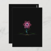 Briefkaart elektrisch Roos (Voorkant / Achterkant)