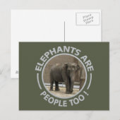 BRIEFKAART ELEPHANTS (Voorkant / Achterkant)