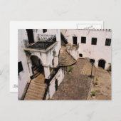briefkaart elmina castle binnenplaats (Voorkant / Achterkant)