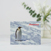 Briefkaart Emperor Penguin Antarctica (Staand voorkant)