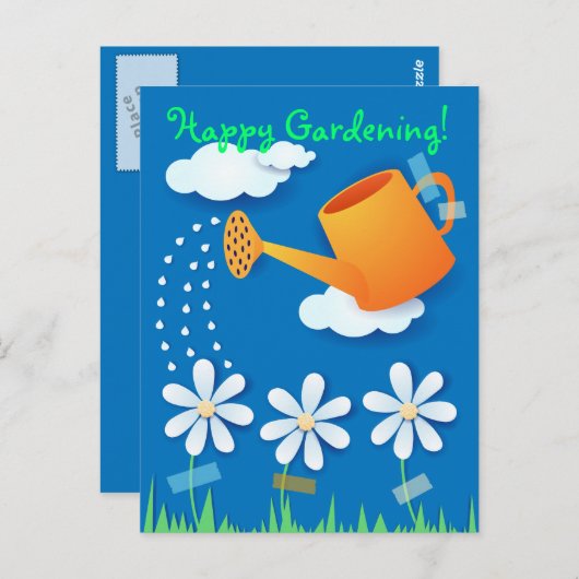 Briefkaart en drinkblik (Voorkant / Achterkant)