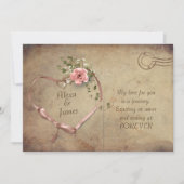 briefkaart en lintbruiloft (Voorkant)