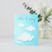 Briefkaart- en veerkleuren briefkaart (Staand voorkant)