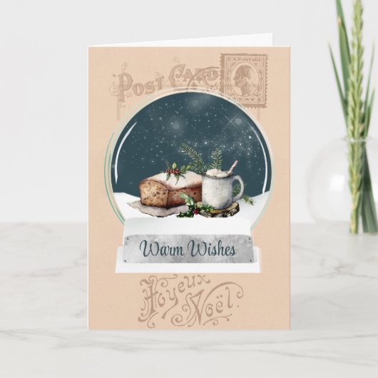 briefkaart en Wereldbol voor bakkerst (Voorkant)