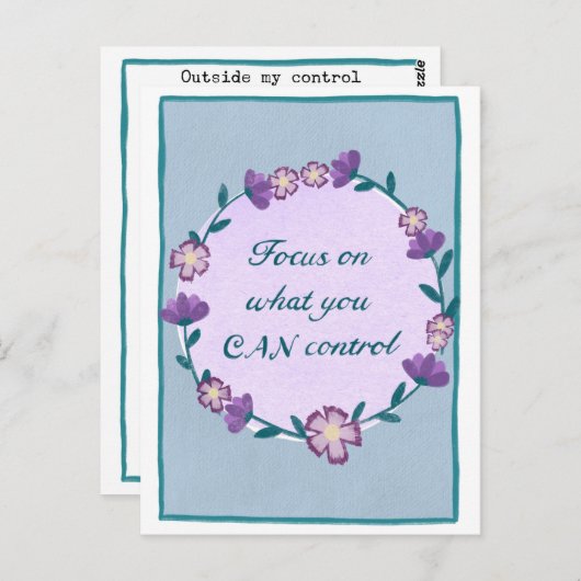 Briefkaart en werkblad in één vel! (Voorkant / Achterkant)