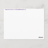 Briefkaart Engel kleurenreeks schilderijen (Achterkant)