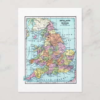 Briefkaart Engeland en Wales