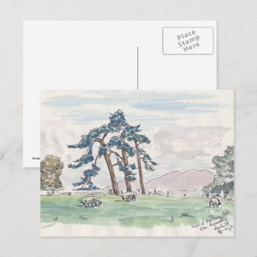 Briefkaart Engels landland (Voorkant / Achterkant)