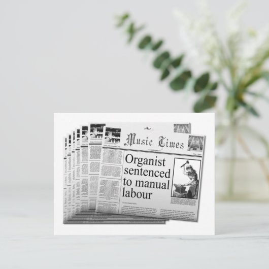 briefkaart Engelse spelling (Staand voorkant)