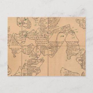 Briefkaart Epigraphic Chart