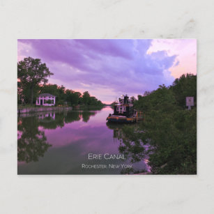 Briefkaart - Erie Canal te Sunset