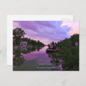 Briefkaart - Erie Canal te Sunset (Voorkant / Achterkant)