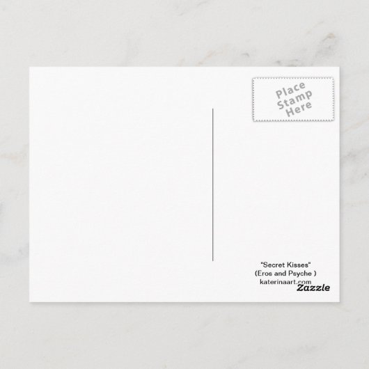 Briefkaart Eros en Psyche (Achterkant)