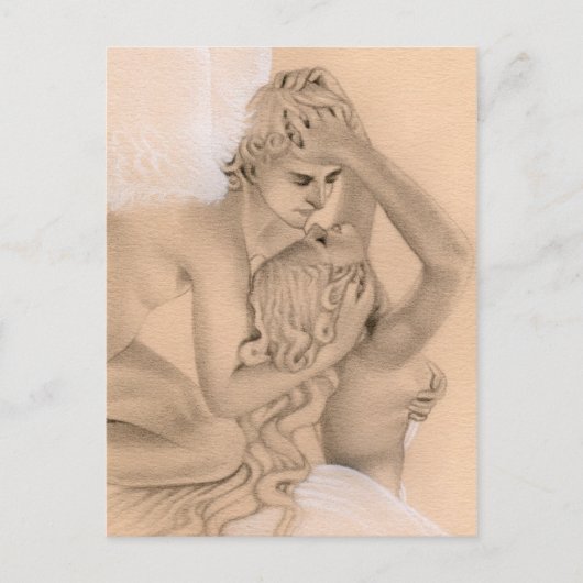 Briefkaart Eros en Psyche (Voorkant)
