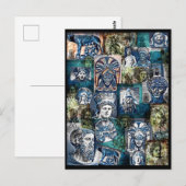 Briefkaart Etruscan Deities collage (Voorkant / Achterkant)