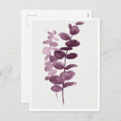 Briefkaart - Eucalyptus Aquarellen (Voorkant / Achterkant)