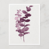 Briefkaart - Eucalyptus Aquarellen (Voorkant)